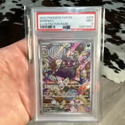 Pokemon Morpeko 206/182 SV04 Paradox Rift Illustration Rare Holo PSA 9 70 HP EN - Image 1