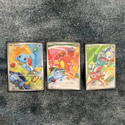 Pokemon First Partner Illustration Kanto Region / 1st Gen Starters mint - Image 1