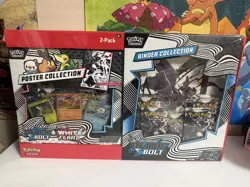 Pokemon TCG Scarlet & Violet Black Bolt & White Flare 2-Box Binder Poster - Image 1