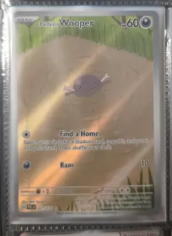 Pokemon Paldean Wooper Illustration Rare Holo 221/193 Sv02: Paldea Evolved - Image 2