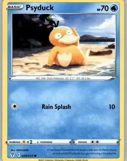 Psyduck 024/203 Common Evolving Skies Pokemon Near Mint - Image 1