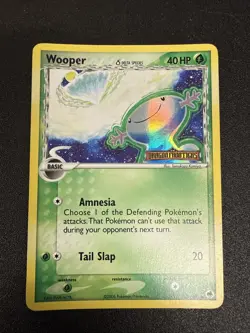 Pokemon Wooper 71/101 EX Dragon Frontiers Reverse Holo Stamped LP - Image 1