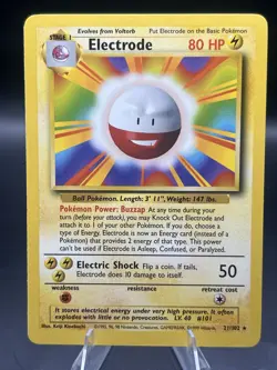 Pokemon TCG Electrode Base Set 21/102 Regular Unlimited - Image 1