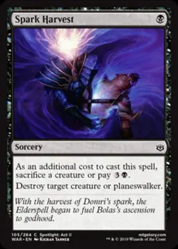 Spark Harvest -Foil Near Mint MTG War of the Spark - Image 1