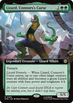 MTG Lizard, Connors's Curse (Extended Art) English SPM Pre-Order - Image 1