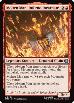 MTG Molten Man, Inferno Incarnate English SPM Pre-Order - Image 1