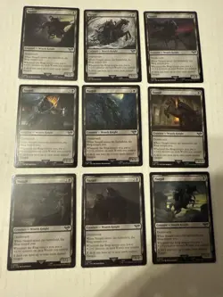 MTG 9 Complete Set Nazgul All Art Lord of the Rings Magic LOTR Wraith Knight 9x - Image 1
