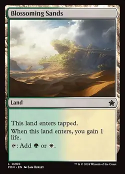 Blossoming Sands - Foundations - MTG - Image 1