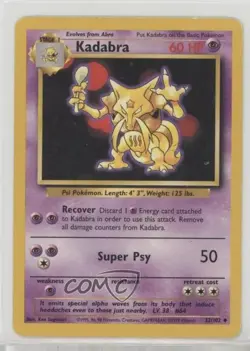 Kadabra Pokemon Base Set #32 1999 - Image 1