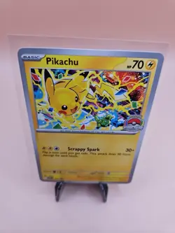 Pikachu Promo - 2025 World Championships - SVP 225 EN Pokemon Worlds NM - Image 2