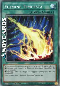 FULMINE TEMPESTA (Lightning Storm) • Rara Collector • KICO IT057 • 1Ed • Yugioh! - Image 1