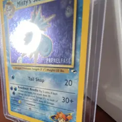 Pokemon Misty's Seadra Gym Heroes Prerelease Holo Rare Unlimited 9/132 English - Image 2