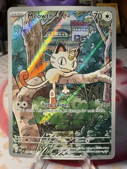 Pokemon TCG Meowth 106/094 Phantasmal Flames Illustration Rare MINT/Near Mint - Image 1