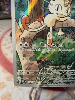 Pokemon TCG Meowth 106/094 Phantasmal Flames Illustration Rare MINT/Near Mint - Image 3