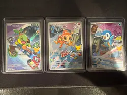 Pokemon First Partner Illustration Collection Chimchar Turtwig Piplup Promo B - Image 1
