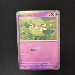 Cottonee Mega Phantasmal promo 18 Cosmos holo Pokemon NM - Image 1