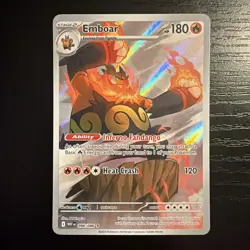 Pokemon TCG White Flare Emboar 098/086 Illustration Rare NM/M - Image 1
