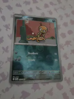 Scraggy Poke Ball Pattern 057/086 White Flare Reverse Holo Pokemon Rcg Card NM - Image 2
