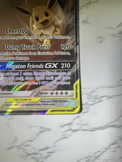 Pokemon TCG Eevee & Snorlax GX Holo Ultra Rare Card Sun and Moon Team Up 120/181 - Image 4