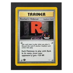 Pokemon Rocket's Hideout 63/64 Neo Revelation 1st Edition Trainer Uncommon - Image 1
