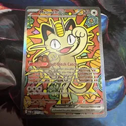 2026 Pokemon Perfect Order Meowth ex Special Illustration Rare 121/088 gradable! - Image 1