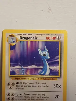 Pokemon Dragonair Base Set Rare 18/102 1999 HP - Image 2