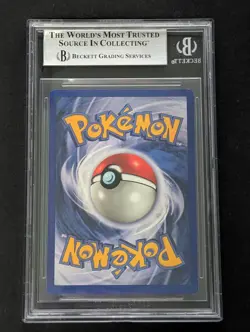 Machop 52 Thick Grey Stamp Shadowless 1st Edition English Pokemon 1999 BGS 9 - Image 2