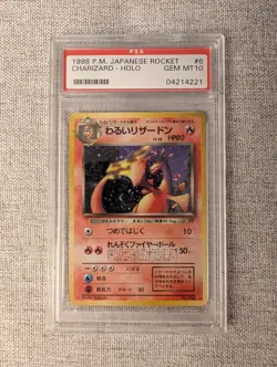 Dark Charizard 006 Rocket Gang 1998 Japanese Pokemon Holo PSA 10 - Vintage Cert! - Image 1