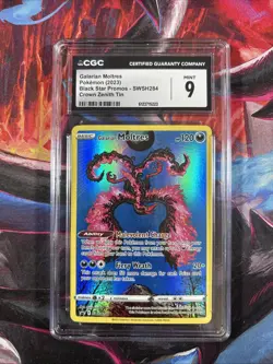 Pokemon Galarian Moltres Promo Crown Zenith Cgc 9 Mint Shinji Kanda Artist - Image 1