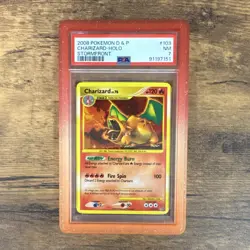 Pokemon Charizard Stormfront Holo 🌀SWIRL 🌀PSA 7 — GUARD INCLUDED - Image 1