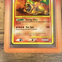 Pokemon Charizard Stormfront Holo 🌀SWIRL 🌀PSA 7 — GUARD INCLUDED - Image 3