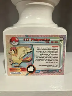 Pidgeotto #17 Blue Logo Print 1999 Pokemon Topps TV Animation Series 1 Non-Holo - Image 2