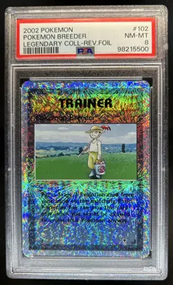 2002 Pokemon Legendary Pokemon Breeder Reverse Holo #102/110 PSA 8 - Image 1