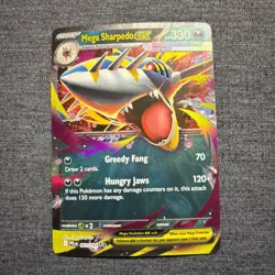 Mega Sharpedo ex 61/94 Phantasmal Flames Double Rare Holo Pokemon NM - Image 1