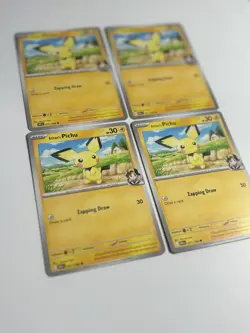 4x Ethan's Pichu 071/182 Sv10: Destined Rivals PLAYSET x4 - Pokemon TCG - NM - Image 2