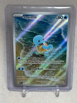 Pokemon Squirtle 170/165 Scarlet & Violet 151 Illustration Rare Holo - Image 3