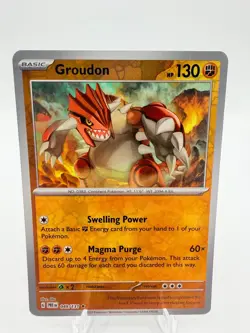 Groudon 049/131 Holo Rare SV: Prismatic Evolutions Pokemon Reverse Holo NM - Image 1