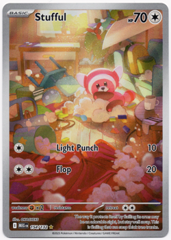Stufful 154/132 Me01: Mega Evolution Holo NM Pokemon TCG - Image 1