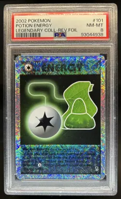 2002 Pokemon Legendary Potion Energy Reverse Holo #101/110 PSA 8 - Image 1