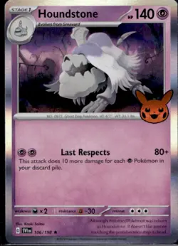 2023 Pokemon Trick or Trade Houndstone #106/198 - Image 1