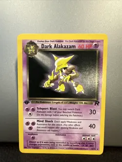 Dark Alakazam - 18/82 - 1st Edition Non-Holo - Team Rocket - Pokemon TCG - Image 1