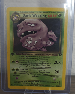 Pokemon Dark Weezing 1st Edition Team Rocket 31/82-Non Halo - Image 1
