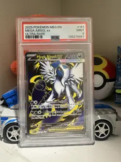 PSA 9 Mega Absol ex 161/132 UR Ultra Rare MEG EN Mega Evolution Pokemon 2025 - Image 1