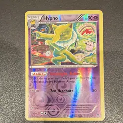Pokemon TCG Hypno Reverse Holo Rare 51/122 Breakpoint 90 HP Stage 1 English - Image 1