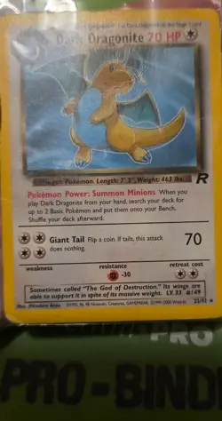 Pokemon TCG Dark Dragonite 22/82 Team Rocket Regular/Non-Holo - Image 3