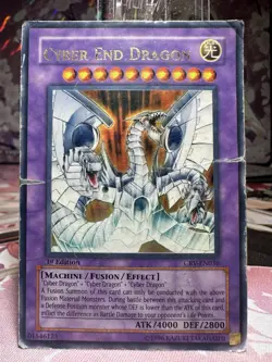 Cyber End Dragon CRV-EN036 Ultra Rare 1st Edition - DAMAGED - YuGiOh! - Image 1