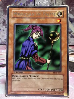Magician Of Faith MRD-036 Rare 1st Edition - HP/DAMAGED - YuGiOh! - Image 1