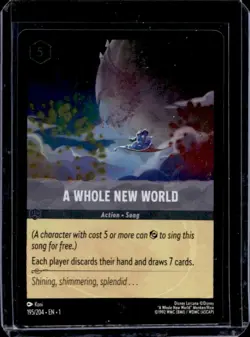 2023 Disney Lorcana The First Chapter A Whole New World Foil #195/204 - Image 1