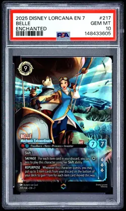 DISNEY LORCANA-ARCHAZIA'S ISLAND | ENCHANTED - BELLE - PSA 10 - Image 1