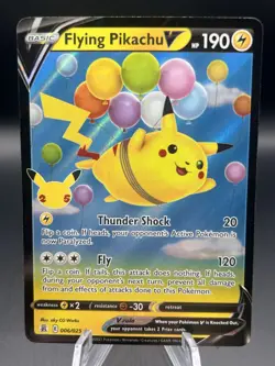 Pokemon 2021 Flying Pikachu VMAX Full Art Celebrations Card 006/025 - Image 1
